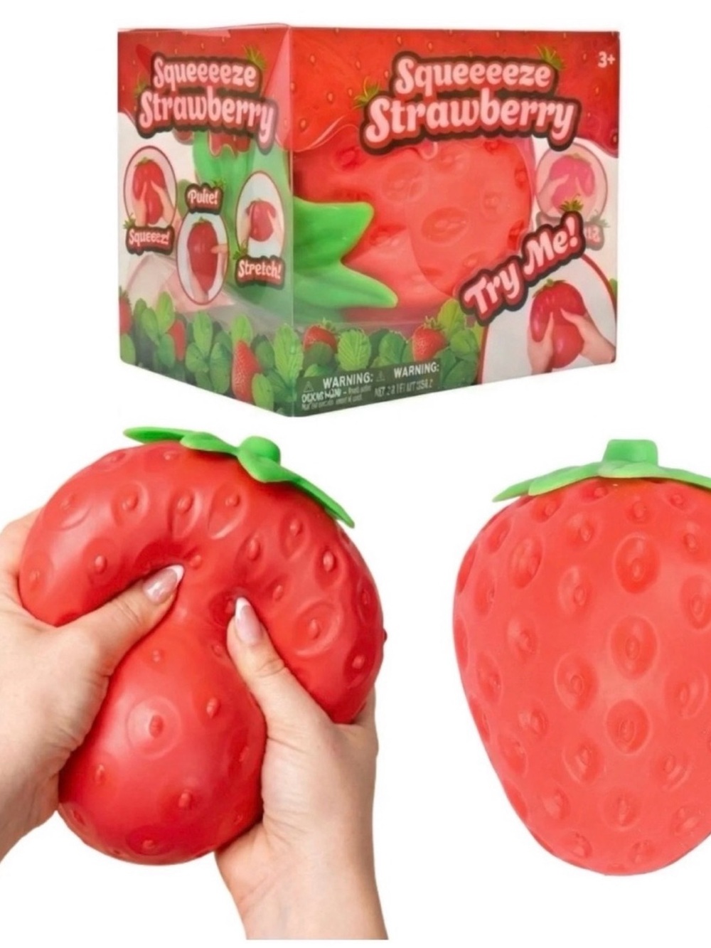 Sunny Days Squeeeze Strawberry JUMBO Squishy!